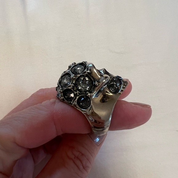 Alexander McQueen Skull Crystals Ring - Picture 5 of 5